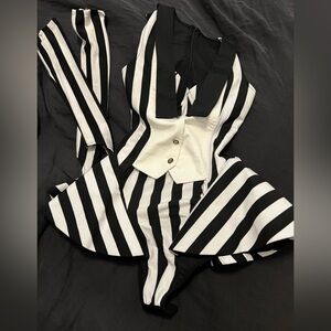 Showgirl dance costume aerial leotard